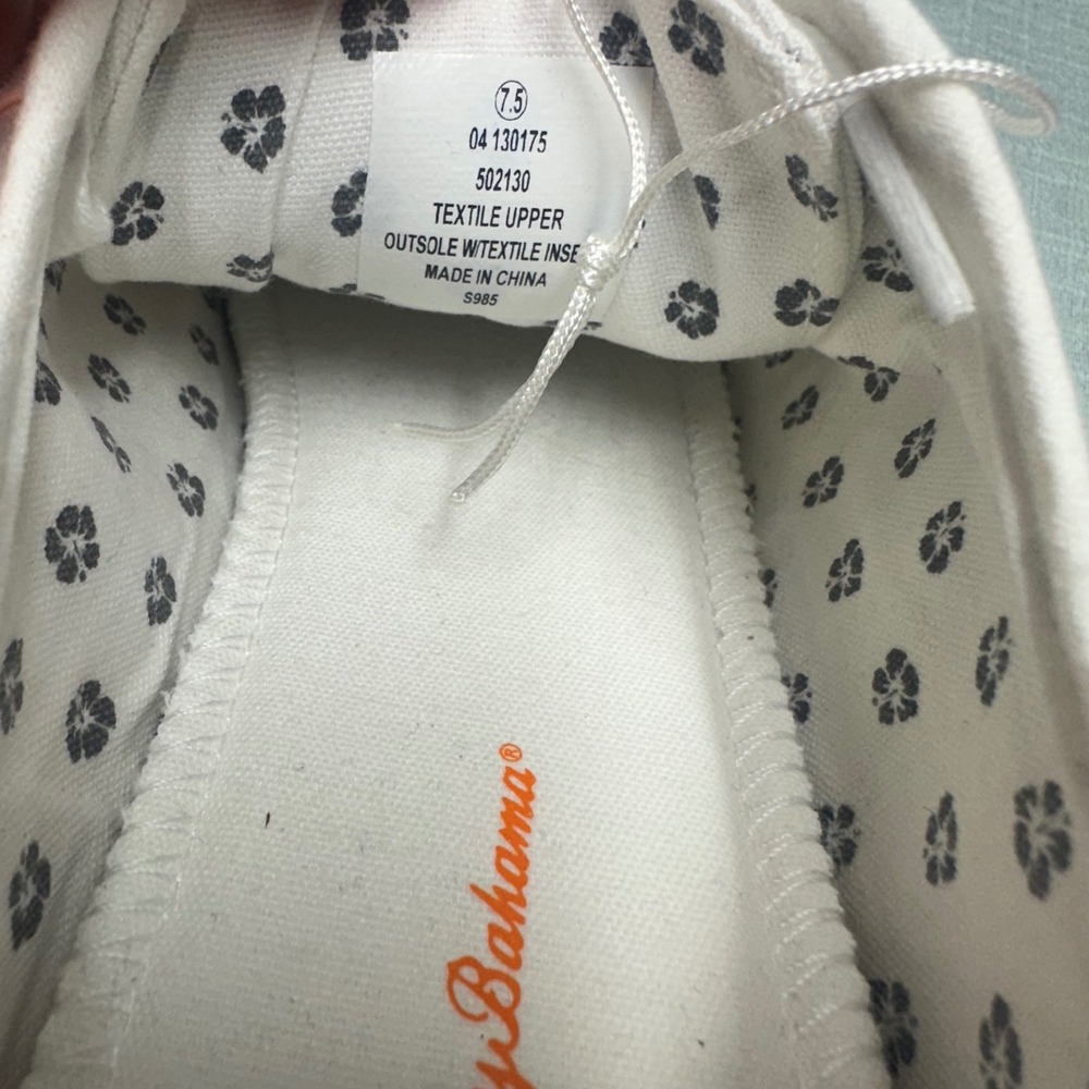 Tommy Bahama Lorena Womens White Casual Sneakers Size 7.5 New In Box - Picture 9 of 11